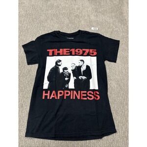 The 1975 Happiness Black t shirt Size Small Band Shirt #418